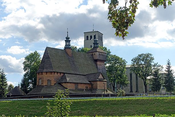 Drewniany gotycki kościół z XV wieku